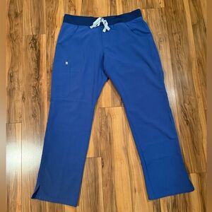 🩺🏥🖌️ FIGS Kade Cargo Scrub Pants | Size L | Royal Blue Never Worn